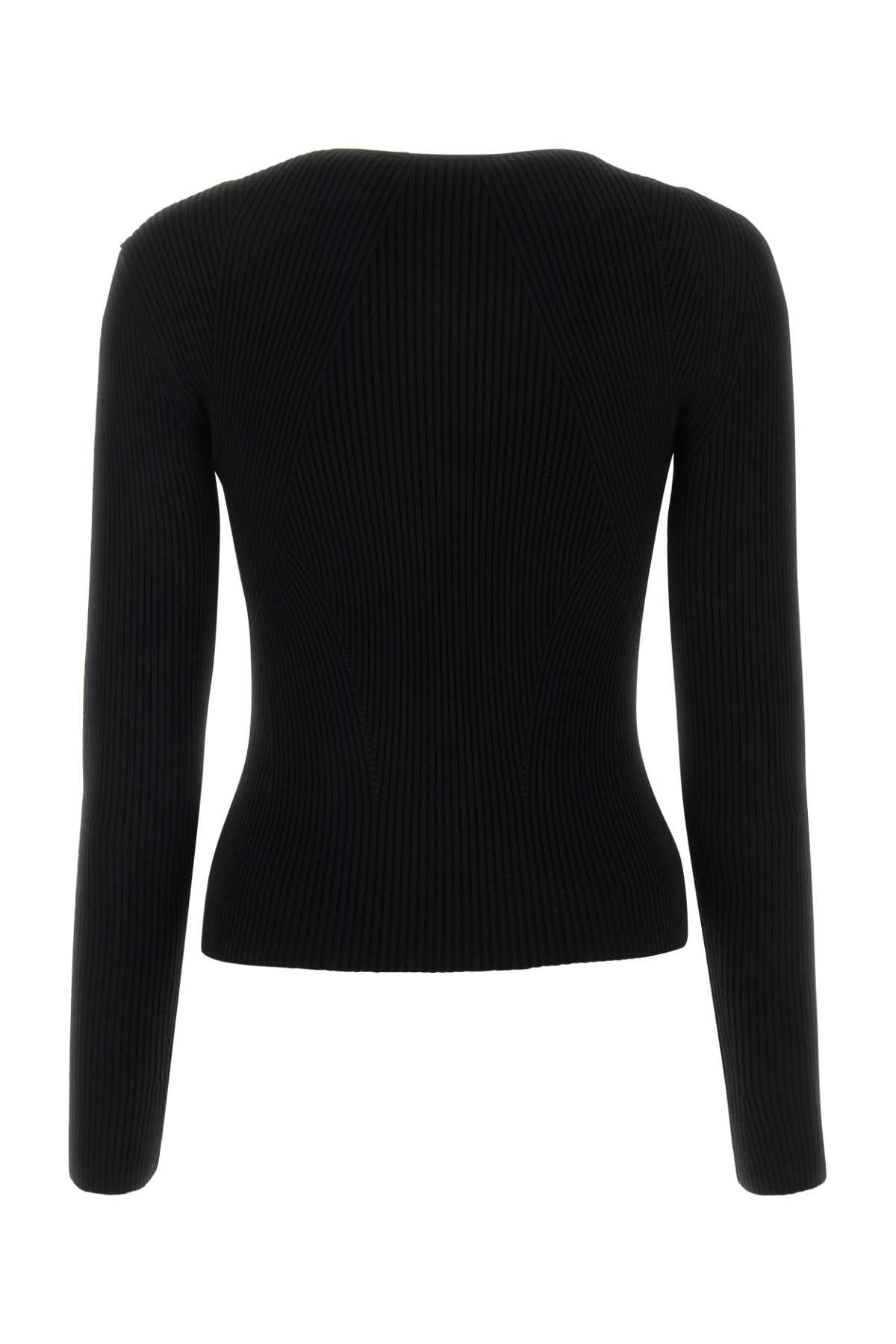 Alexander Mcqueen アレクサンダーマックイーンブラックウールブレンドセーター - Image 2