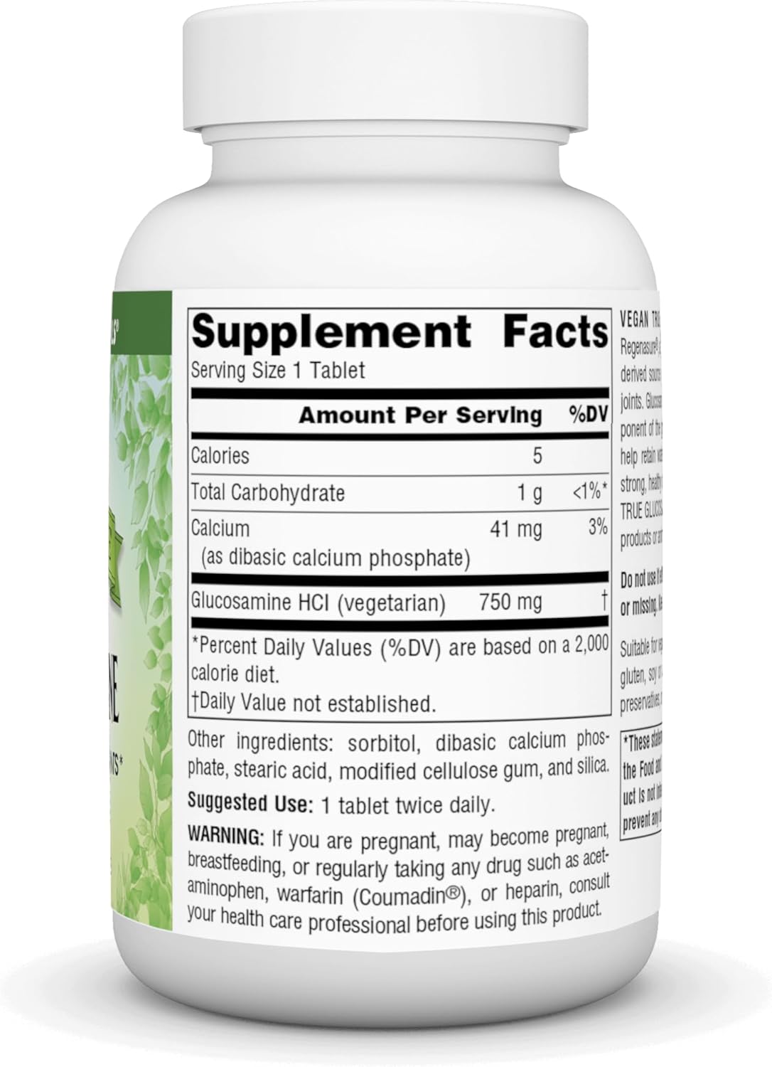 Vegan True Glucosamine 750mg 60Tabs Direct Shipping