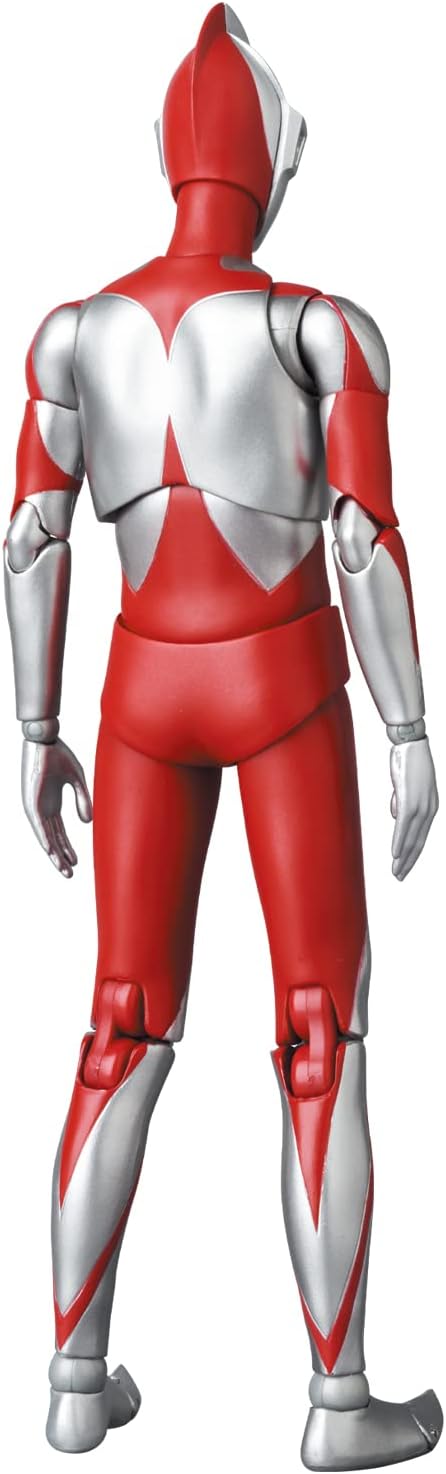 Medicom Toy MAFEX No. 207 Ultraman (Thin Ultraman Version) DX Version, Total Height Approx. 6.3 inches (160 mm), Non-Scale Painted Action Figure