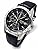 Seiko SND367P1 Chronograph Wristwatch, Genuine Leather Strap Set, Domestic Genuine Distribution, Black, 1 piece