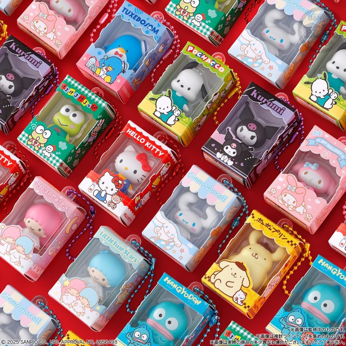 Sanrio Characters Chocolate Box Figure Collection, Box of 14 (Candy Toy)