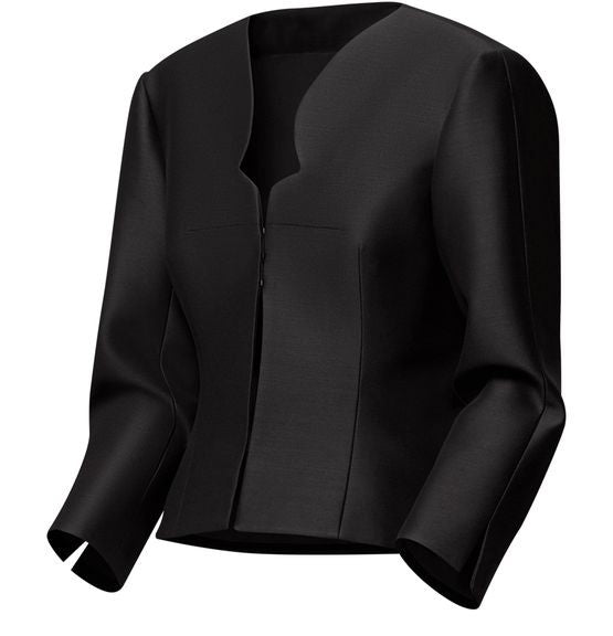 LOUIS VUITTON Cut-Out Neckline Mikado Jacket - Image 2