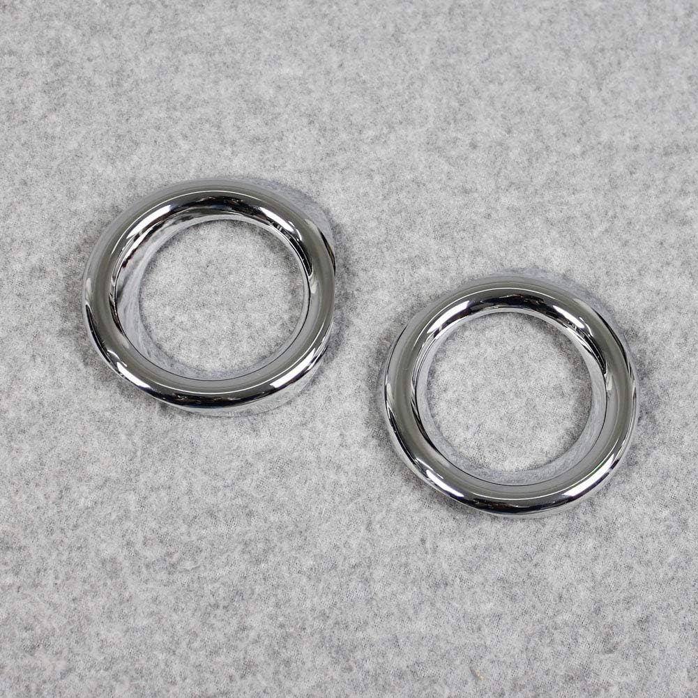 RUIQ Toyota Corolla Sport 210 Series (2018 and newer present) Exterior Chrome Plated Front Fog Lamp Ring Garnish Designed for Toyota Corolla Sport