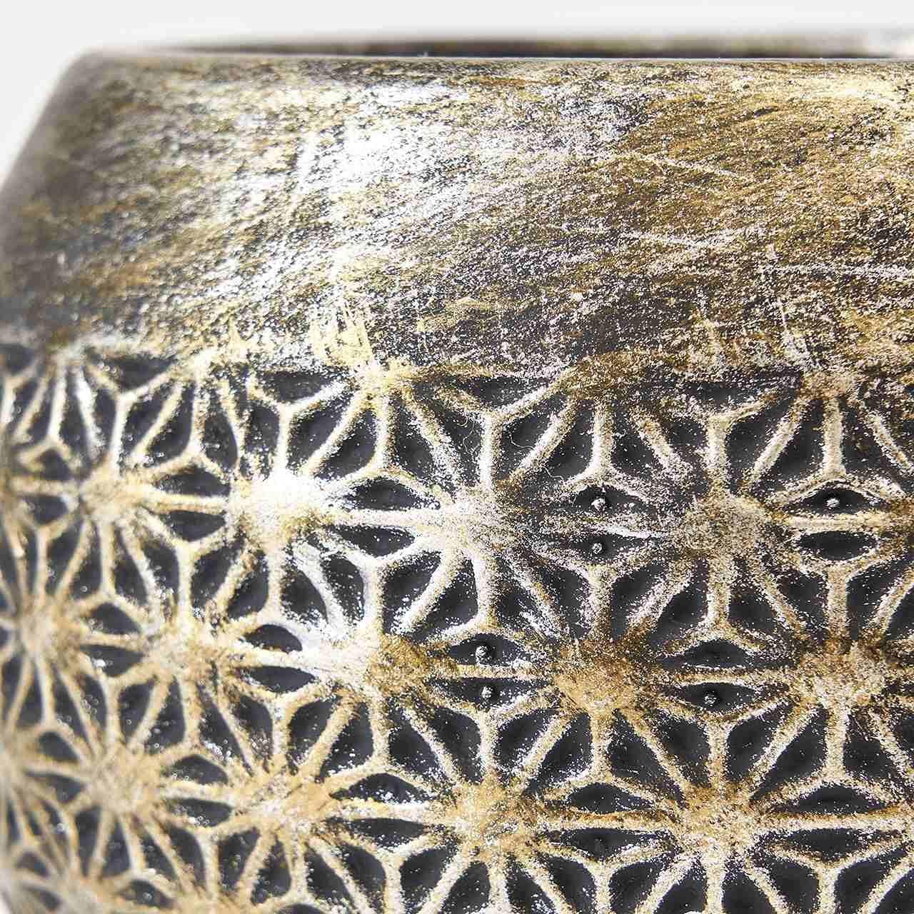Tokyodo Flower Vase Accorde Bowl L Metallic Black Diameter 8.5, Φ12×H9.5 cm CX000906-220