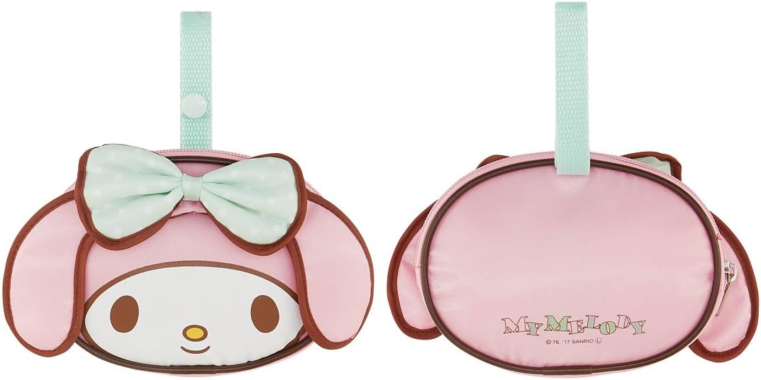 Skater KBS42P Shopping Bag with Pouch, Eco Bag, My Melody Sanrio, W x H x D: 16.5 x 12.6 x 7.1 inches (420 x 320 x 180 mm)