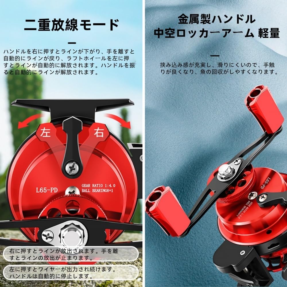Automatic Wire Spread Professional Spinning Fishing Reel Lightweight Raft Reel Automatic Wire Spread Fly Fishing Reel Aluminum Alloy Fishing Reel Left/Right Handraft Reel Ice Fishing Reel