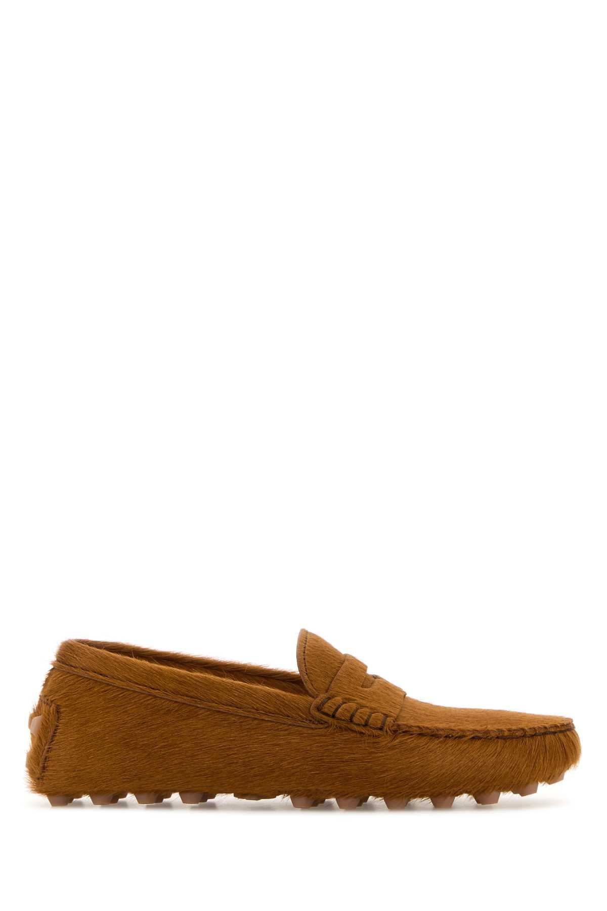 Tods トッド 'S キャラメルの子牛の髪のローファー - Image 2