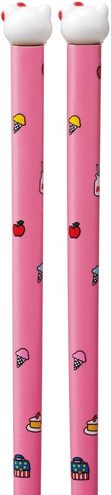 Skater AND45 Sanrio Hello Kitty Painted Chopsticks 8.3 inches (21 cm) with Mascot