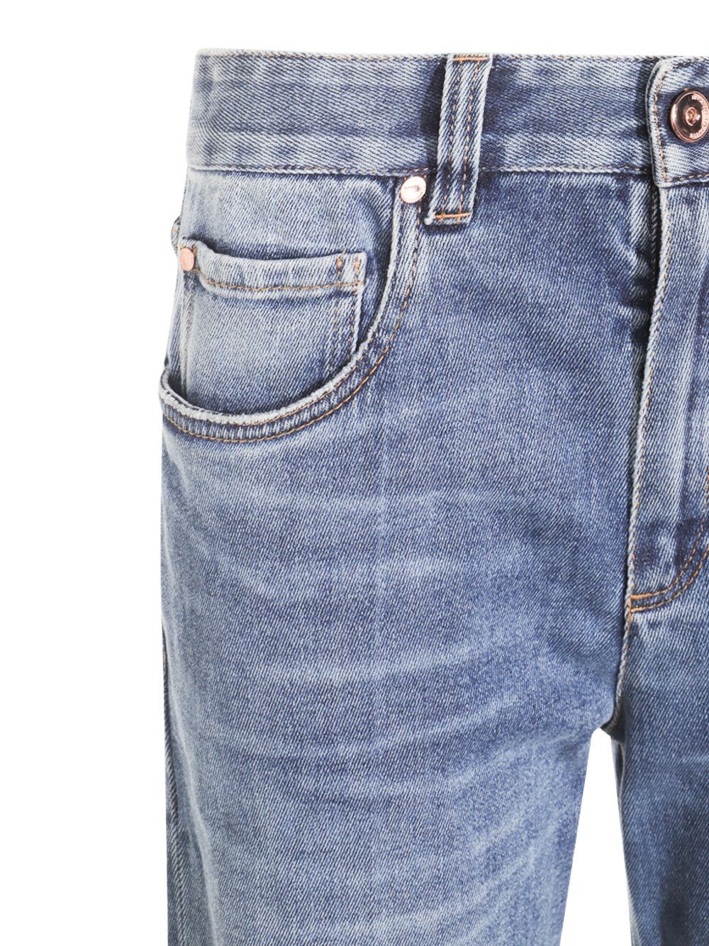 Brunello Cucinelli Denim Cotton Jeans - Image 2