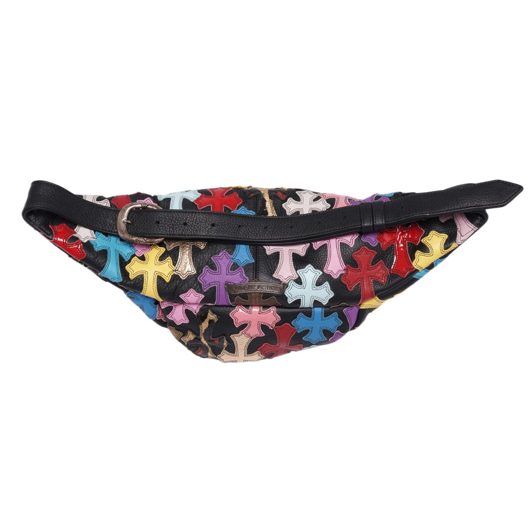 CHROME HEARTS 'MULTICOLOR' CROSS PATCH SNAT BAG