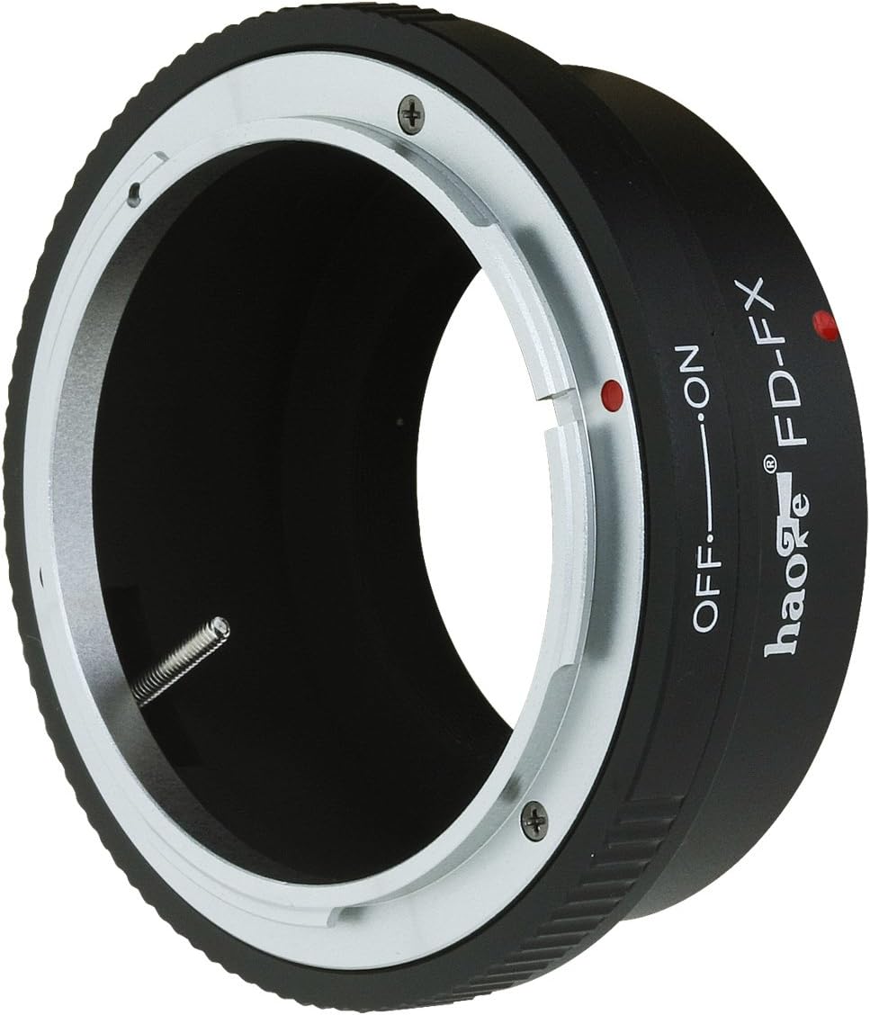 Haoge Lens Mount Adapter for Canon FD Lens to Fujifilm x-a1, x-a2, x-a3, x-a10, x-e1, x-e2, x-e2s, x-m1, x-pro1, x-pro2, x-t1, x-t2, x-t10, x-t20