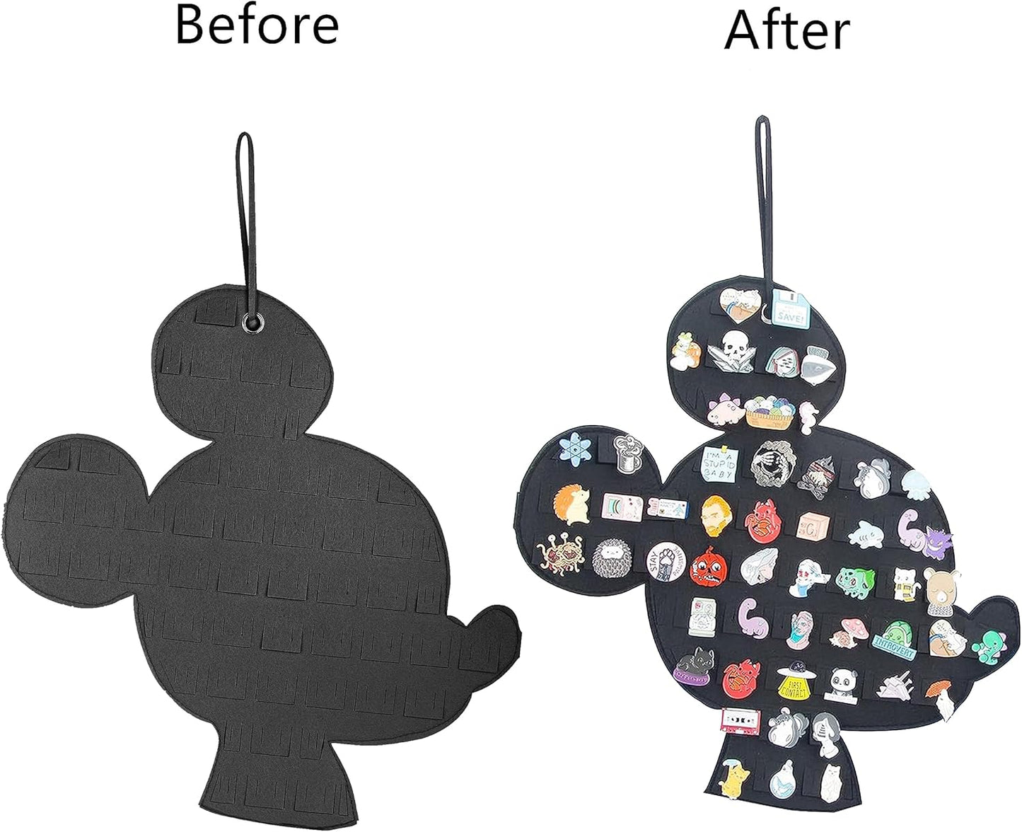 Organizador Colgante para Broche con Pin Esmaltado, Juego de Pins de Exhibición de Dibujos Animados en Forma de Ratón, Soporte de Almacenamiento para Pins de Broche (Sin Accesorios