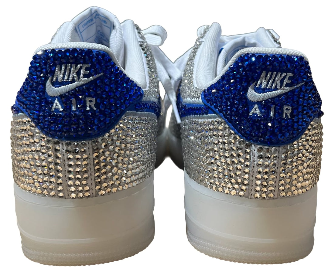 BOSSI 'CLEAR BLUE' RHINESTONE SNEAKERS