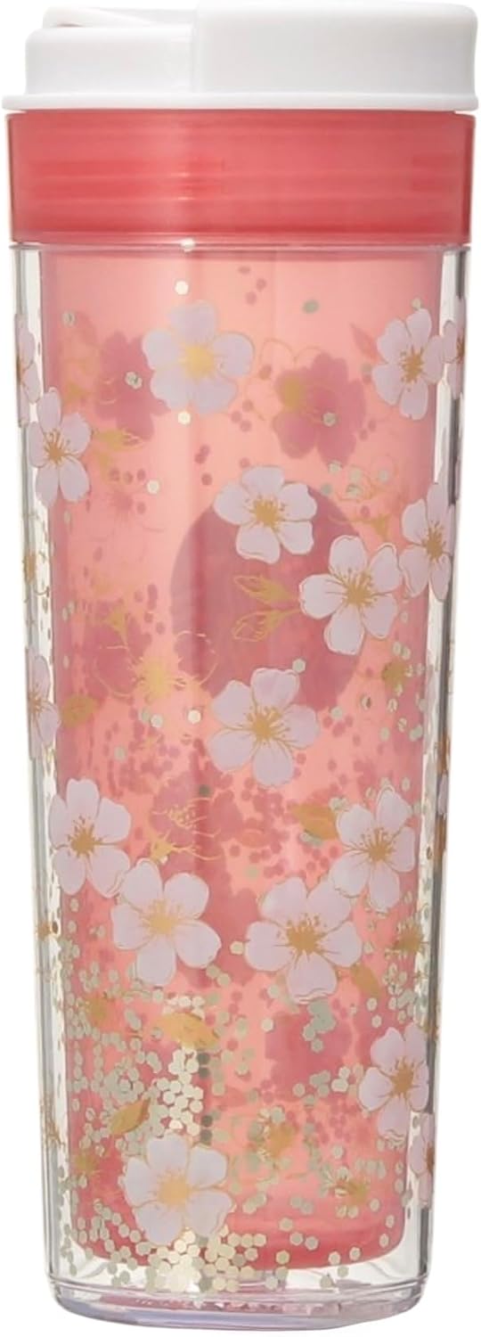 Starbucks Sakura 2026 Color Changing Tumbler, 16.1 fl oz (473 ml), Cherry Blossoms, Sakura, 2026 White Day, Celebrations, Presents, Water Bottle