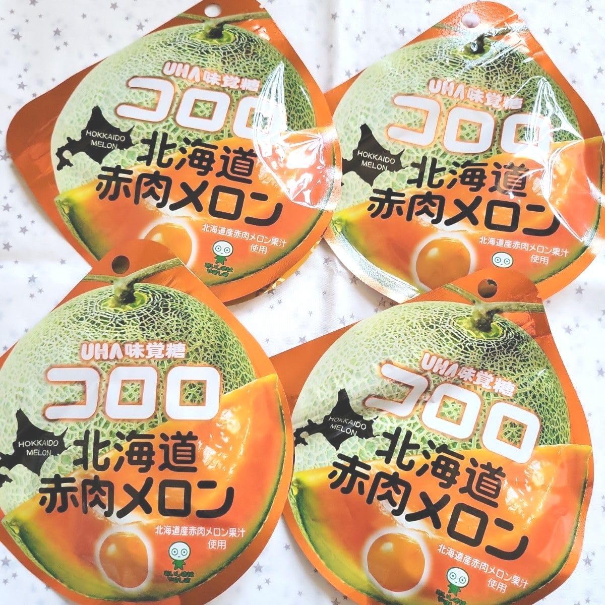 [Set of 9] Corolo UHA Mikakuto Hokkaido Red Meat Melon, 1.4 oz (40 g)