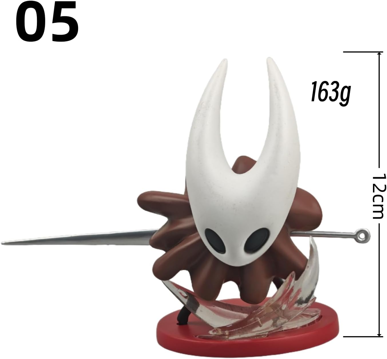 HAOJE 05 Hollow Knight Figure, Nendoroid Doll, PVC & ABS, Painted Finished Product, Cute, Decoration, Accessories, Games, Keepsakes, Popular, Everyday Use, Cute Goods, Fashionable, Birthday Gift