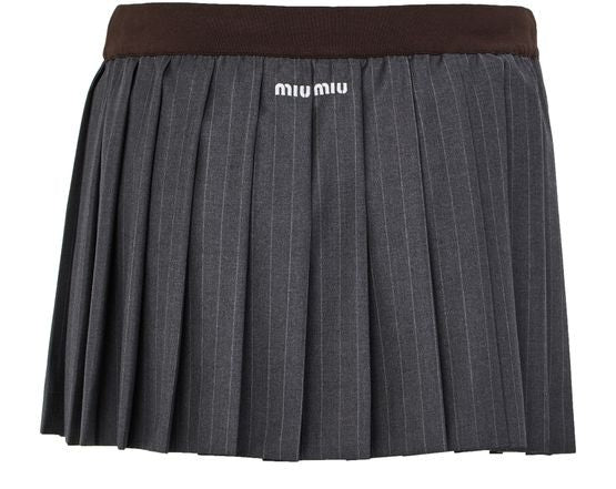 MIU MIU Pleated mini skirt - Image 2