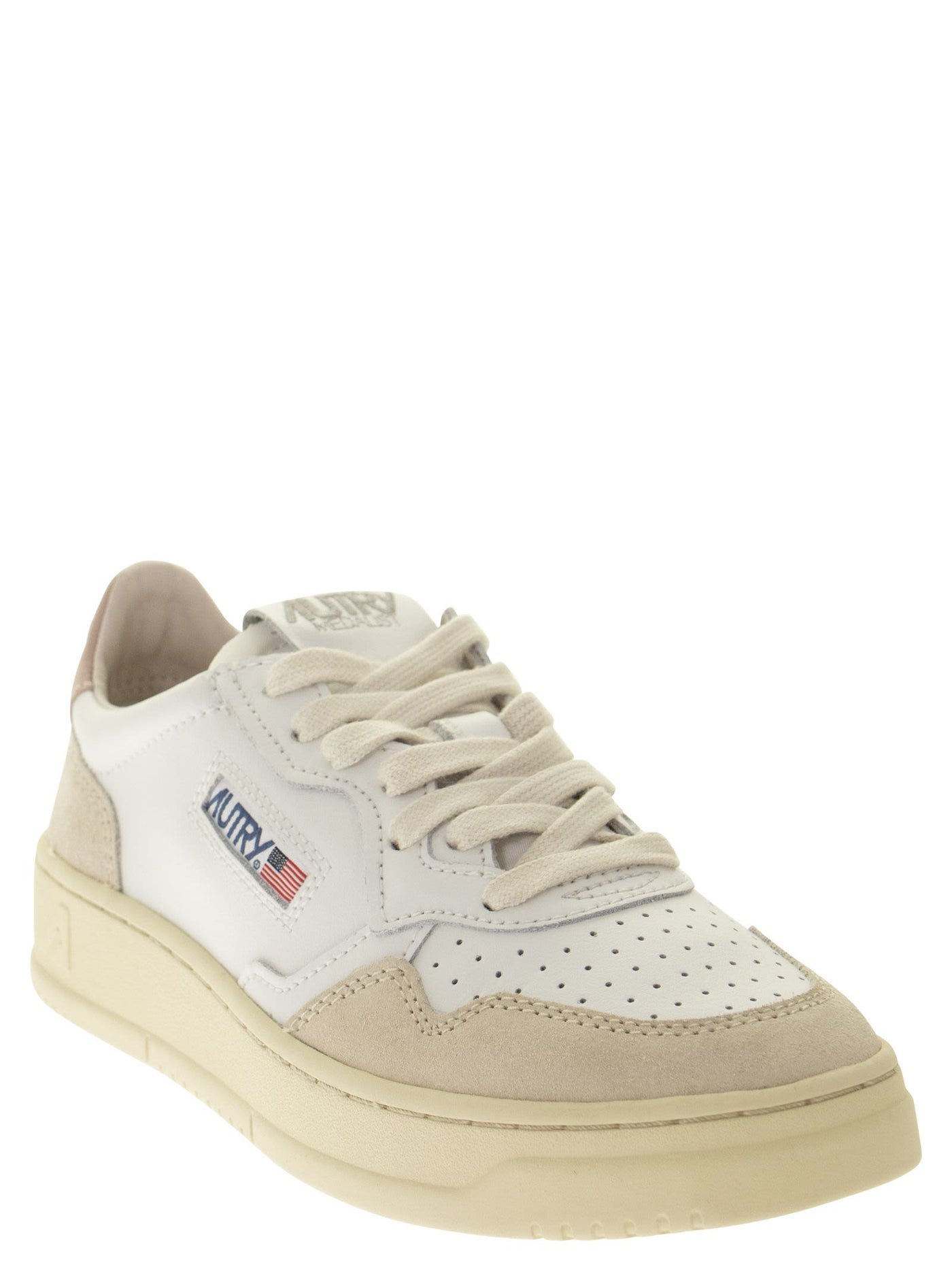 Autry Medalist Low LeatherとSuede Sneakers - Image 2