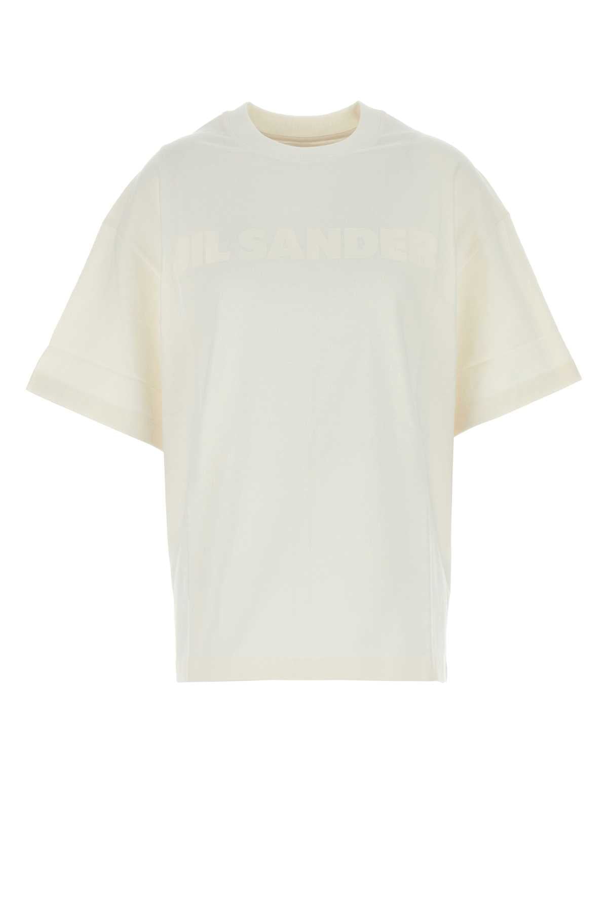 Jil ジルサンダーホワイトコットンTシャツ - Image 2