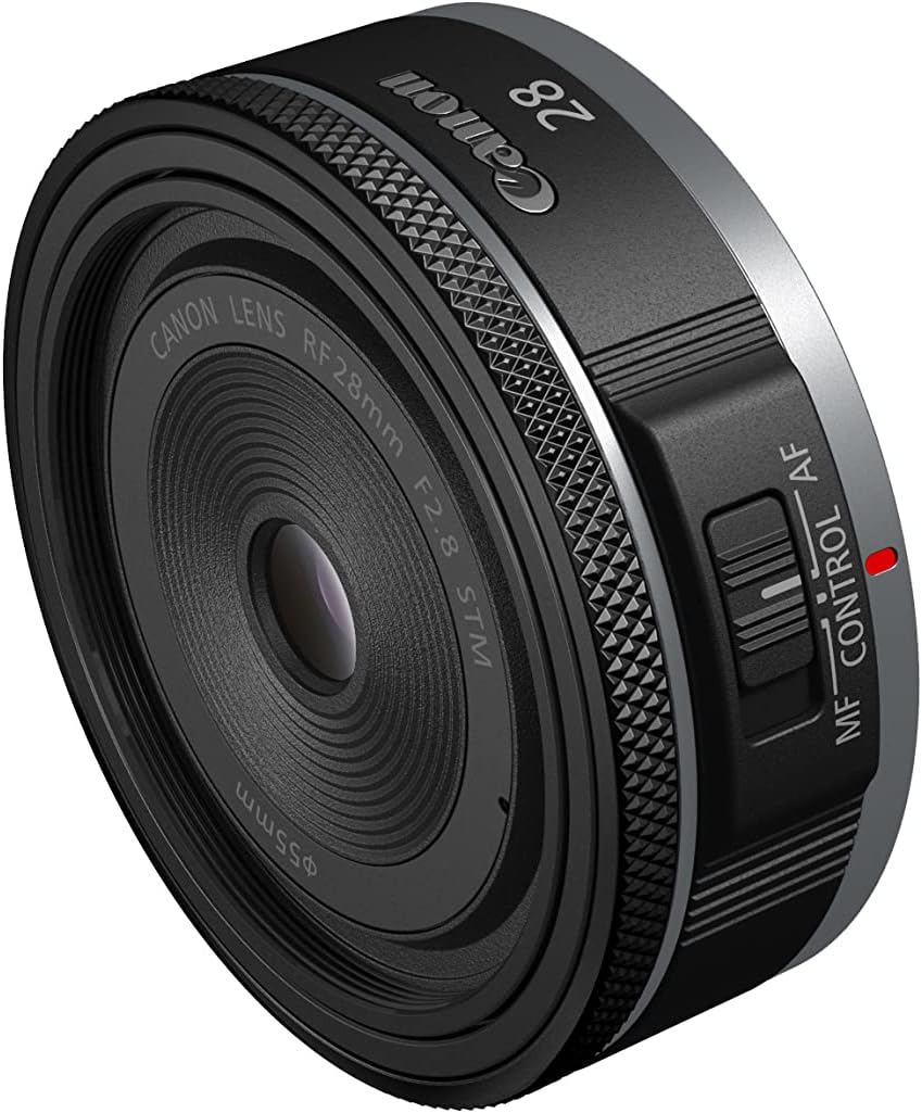 Canon RF28mm F2.8 STM Lens RF Mount Wide Angle for Full Frame Cameras - Black