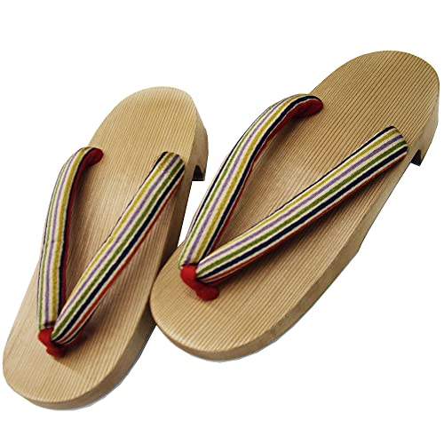 300 Years of Tradition Connected by Craftsmen Kiso Geta, Women's, Striped Pattern, Traditional Crafts, Made in Japan