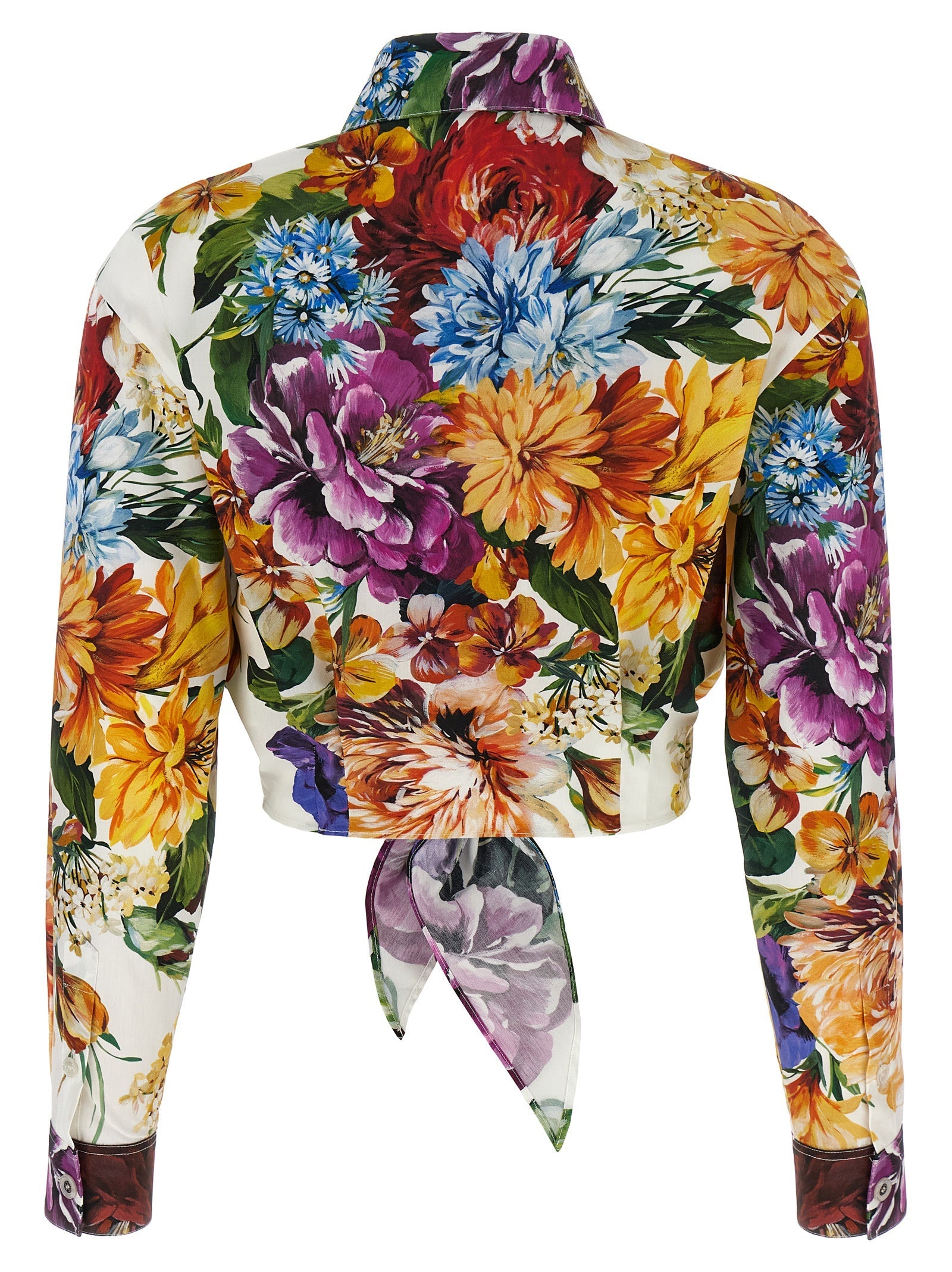 Dolce  Gabbana ドルチェ＆ガッバーナの花の作物シャツ - Image 2