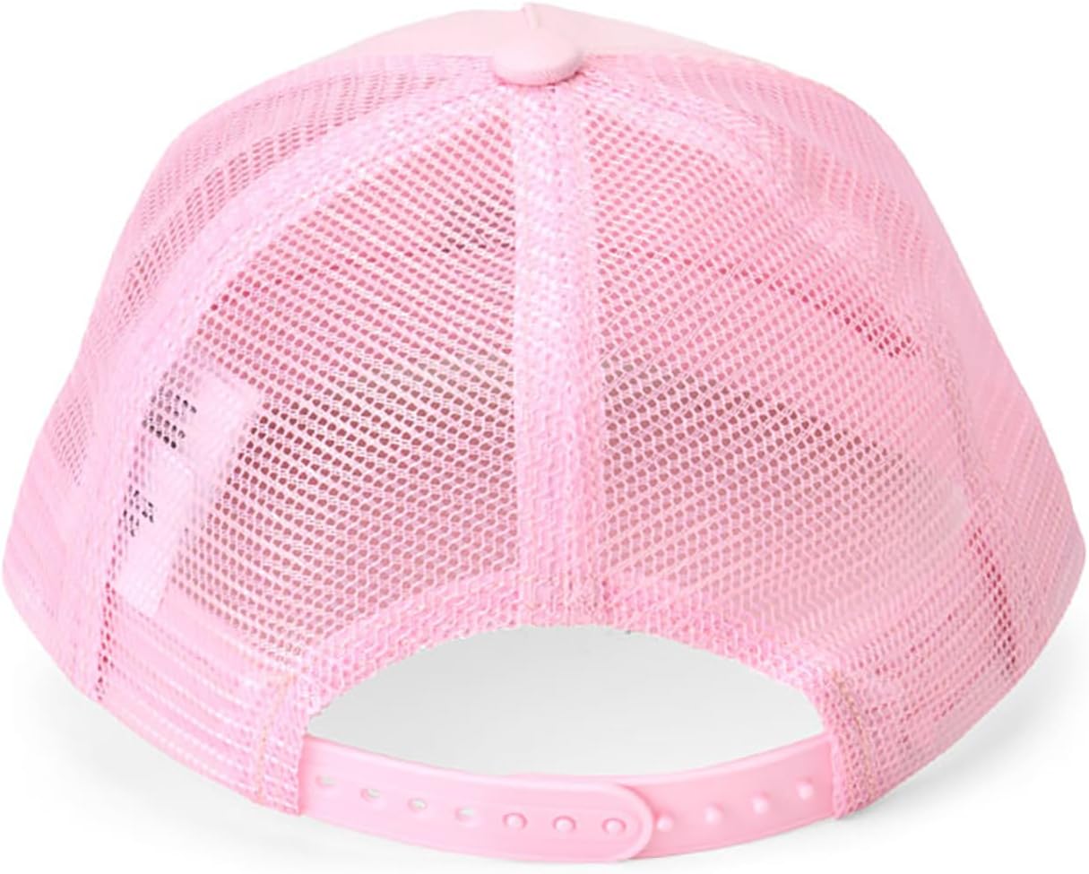 Sanrio 466000 Kids' Mesh Cap, Hello Kitty Hat, For Children, Body: 100% Cotton, Mesh Portion: 100% Polyester, UV Protection, Sun Protection