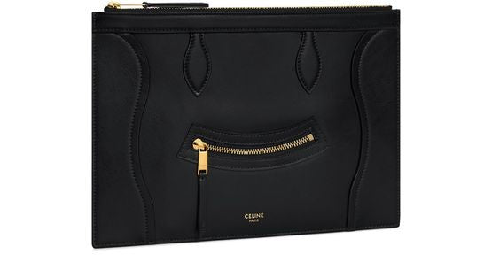 CELINE Medium pouch in glossy calfskin - Image 2