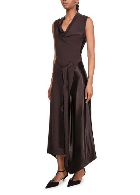 FERRAGAMO Viscose stretch cady long dress - Image 2