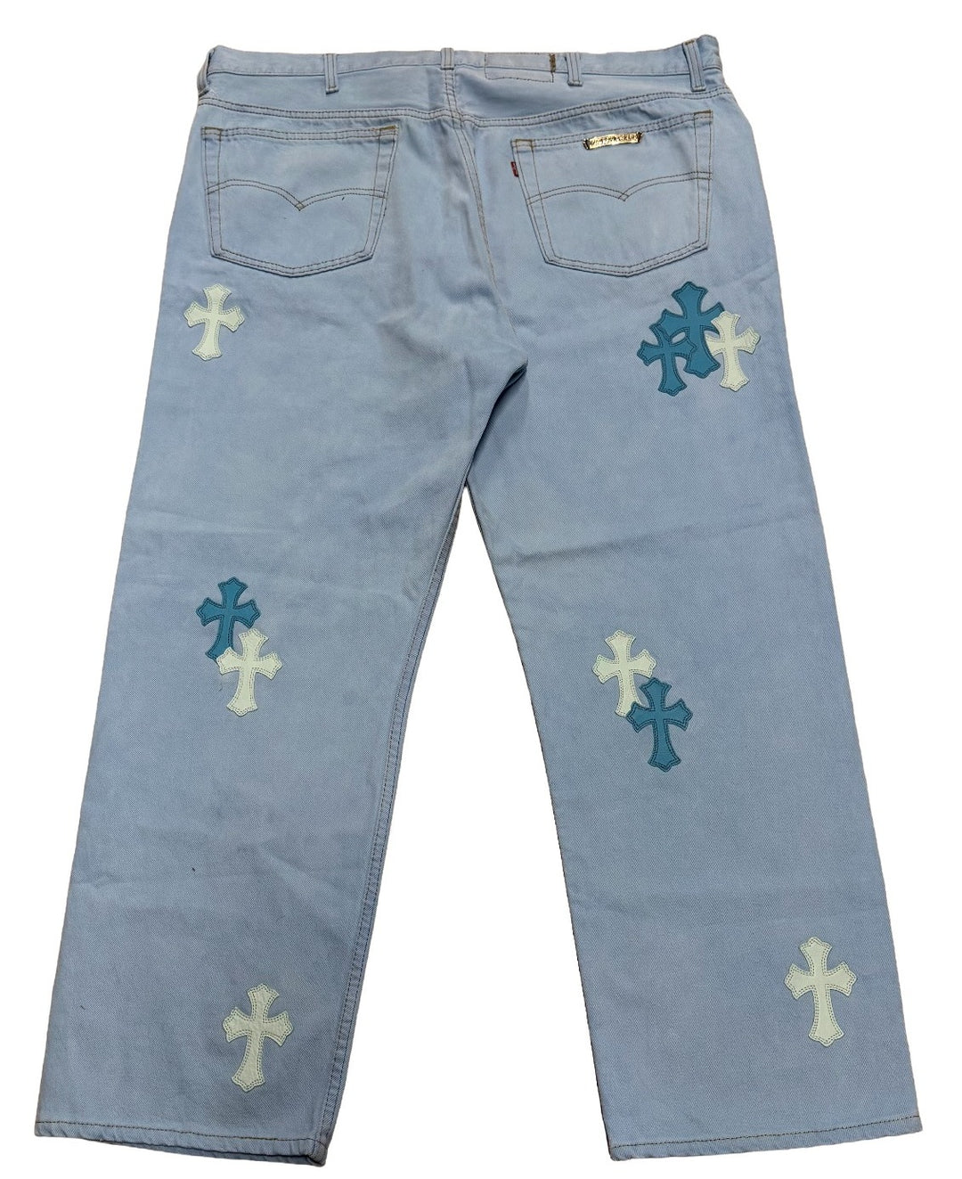 CHROME HEARTS X DRAKE 'WASHED BLUE' CLB VINTAGE LEVI'S JEANS
