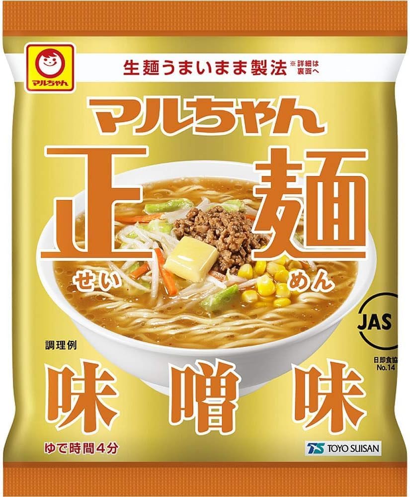 Maru-chan Seimen Noodles, Miso Flavor, 3 Bags, Instant Noodles, Miso, Dry Noodles, Instant Noodles, Stock, Always Ready, Stock, Reservoir, Night Food, Lunch, Snacks, Living Alone, Assorted