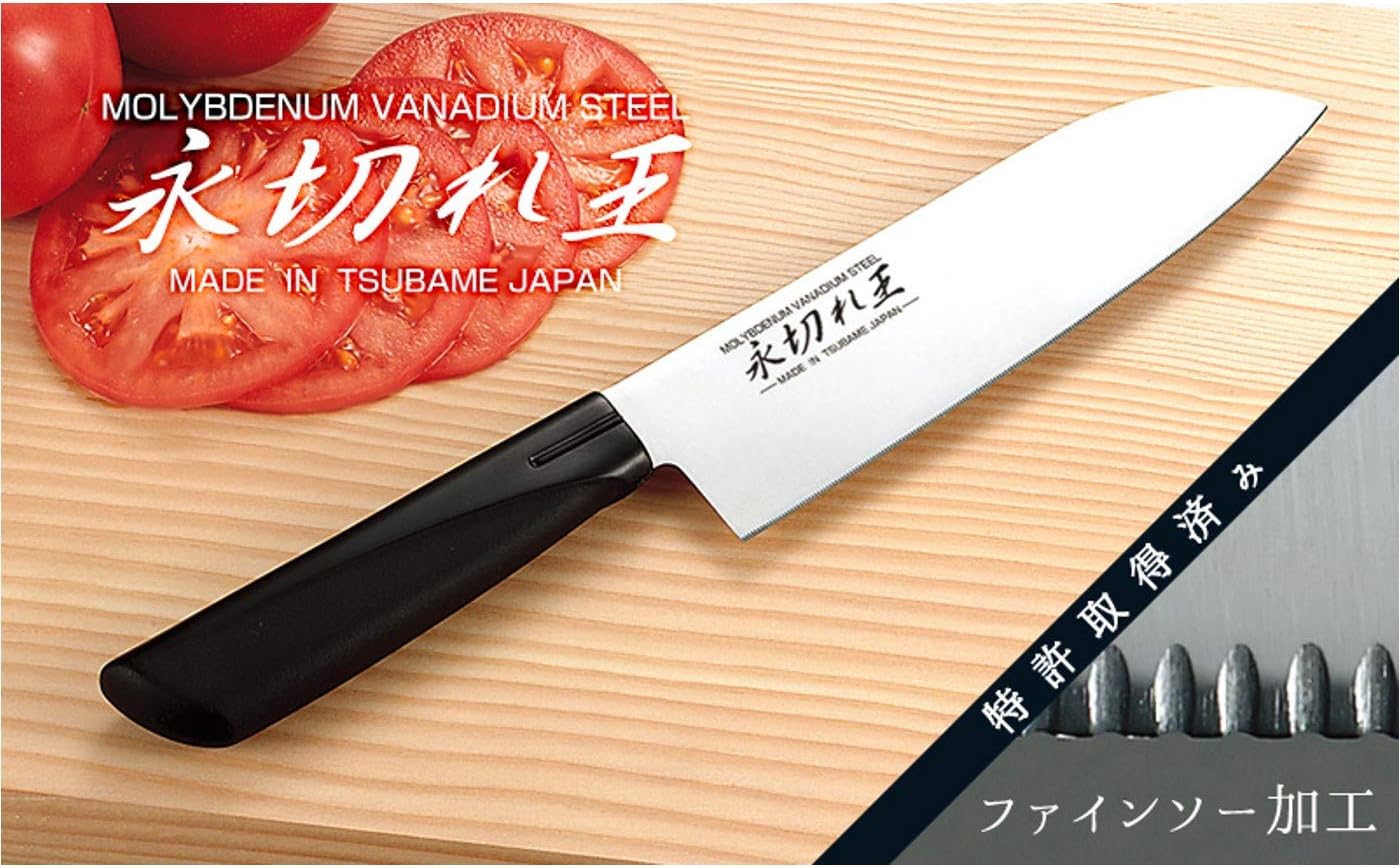 Ernest A-76810 Knife (Santoku Knife), Made in Japan, Patented Technology (Maintains Good Sharpness Forever), 6.5 inches (165 mm), Rust Resistant, Strong Adhesion, Popular Brand by Major Restaurants