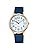 Seiko AKPD401 Riki Standard Solar Wristwatch, Women's Navy, yellow gold
