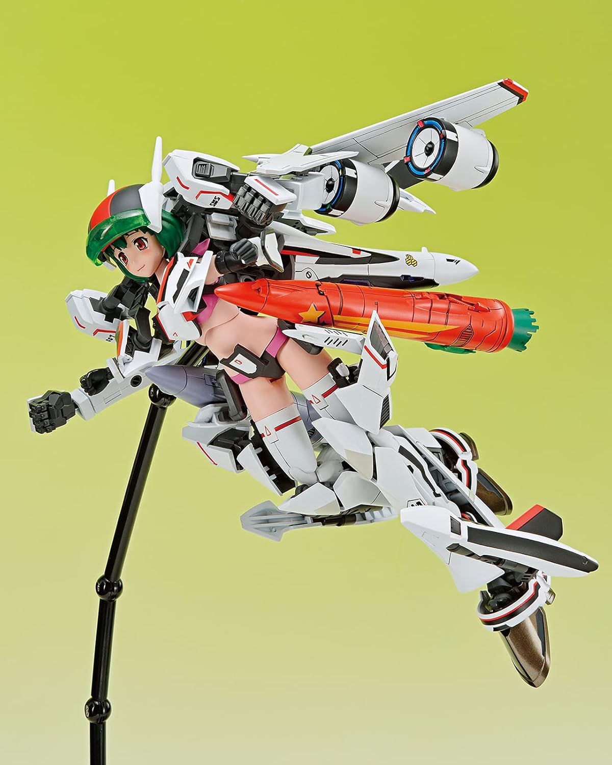Aoshima Bunka Kyozai VFG Macross Frontier VF-25F Messiah Ranka Lee MC-09 Plastic Model Total Height Approx. 5.9 inches (150 mm) Color Coded