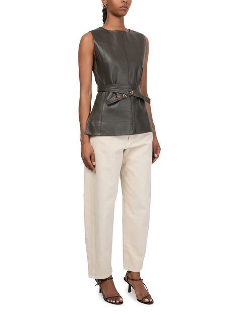 SOEUR Chance leather top - Image 2