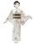 [Kyoto Muromachi st.] Washable Kimono Single Coat [Single Item] or [Half-width Obi] or [Nagoya Obi] Set, Small Pattern, H・L Brand, 2024, One Size Fits Most, Gray Beige, Flower Pattern, HLDSH-134-set