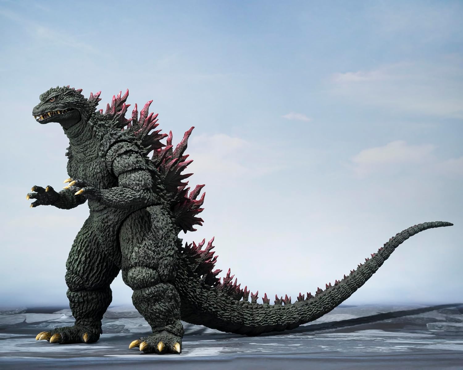 TAMASHII NATIONS S.H. Monster Arts Godzilla x Megagiras G Annihilation Operation Godzilla (2000), Approx. 6.3 inches (160 mm), PVC & ABS Pre-painted Action Figure
