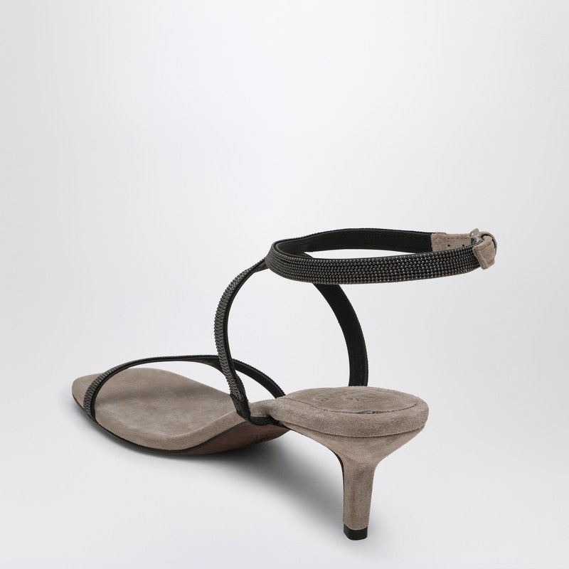 Brunello Cucinelli Sandal City Grayが貴重なストラップを備えています - Image 2