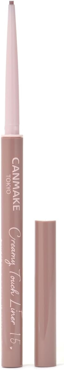 Canmake Creamy Touchliner 15 Cappuccino Pink Eyeliner Gel Smooth Extra Fine