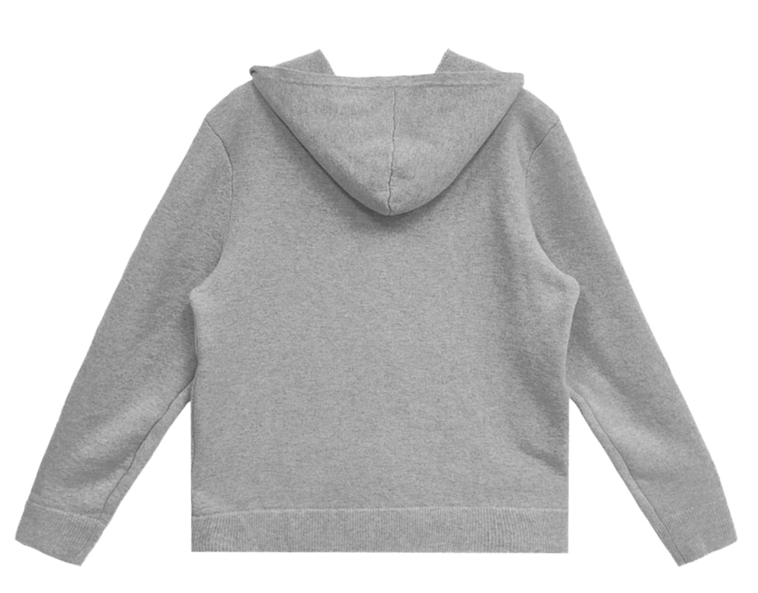 CHROME HEARTS 'GREY' CASHMERE ZIP UP