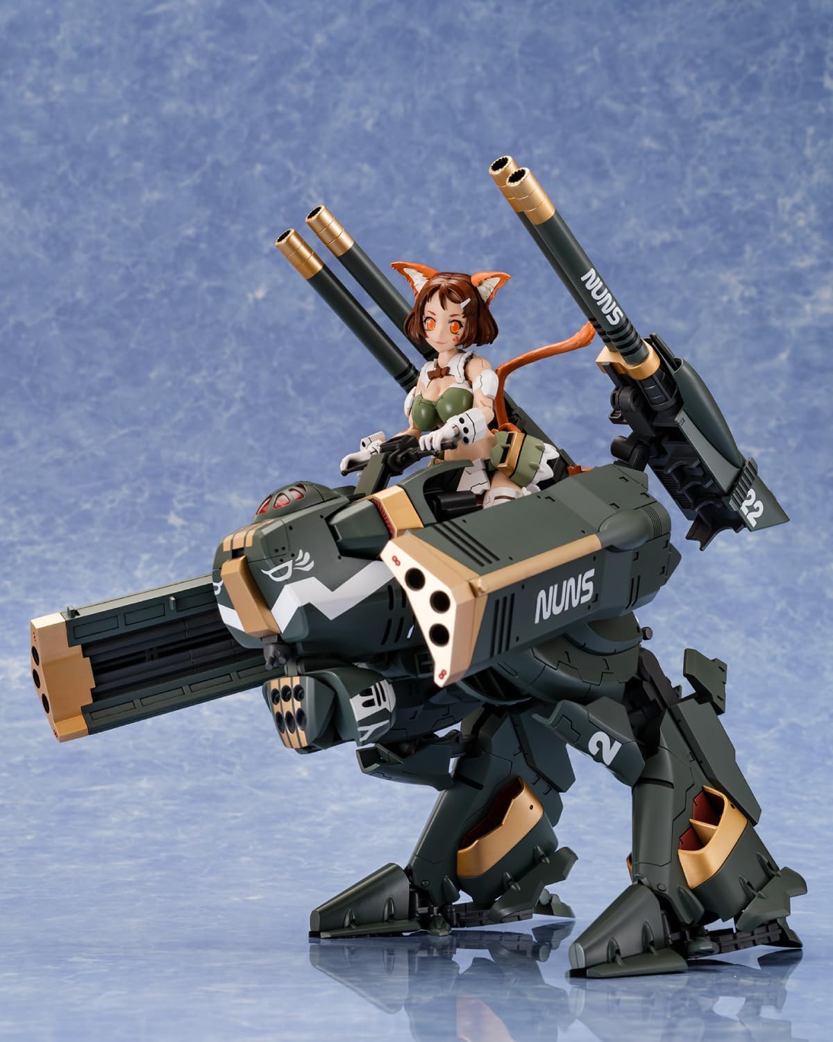Aoshima VFG Macross Delta VB-6 König Monster MC-12 Plastic Model, Total Height Approx. 6.1 inches (155 mm), Color Coded