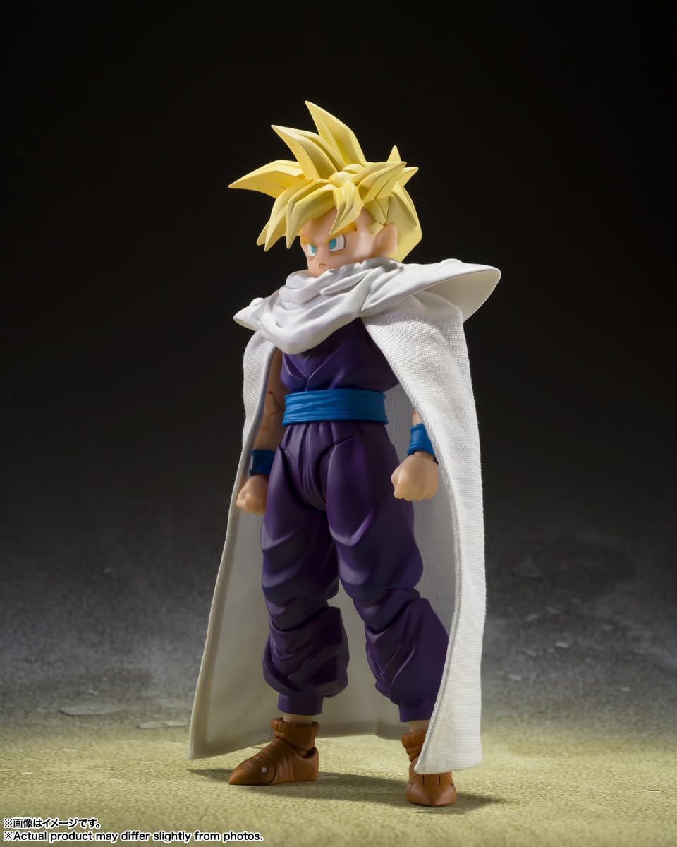S.H. Figuarts Dragon Ball Z Super Saiyan Son Gohan - Warrior Beyond Goku, Approx. 4.3 inches (110 mm), PVC & ABS & Fabric, Pre-painted Action Figure