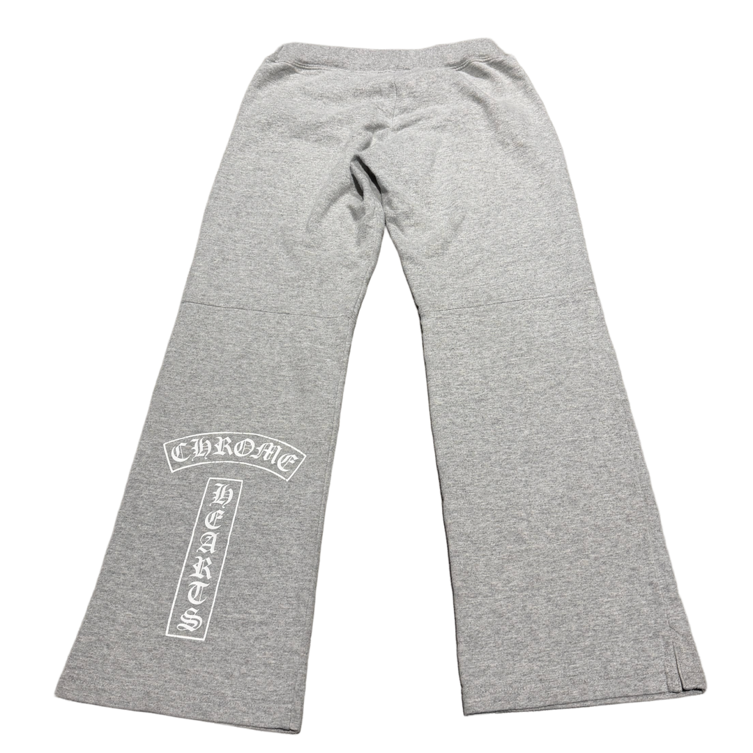 CHROME HEARTS 'T BAR' VINTAGE GREY SWEATPANTS