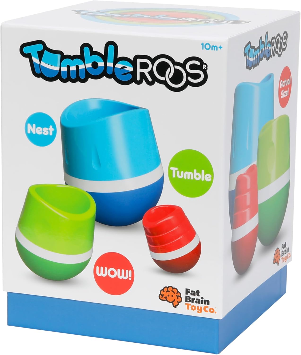 Fat Brain Toys Fat Brain Toys Baby Toy Pop-up Tumbler TumbleRoos FA319-1 Genuine Article