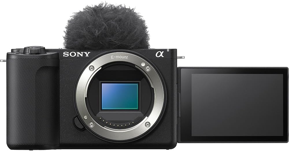 Sony Vlog Camera APS-C Mirrorless SLR Camera ZV-E10M2 with Body (No Lens) Windscreen Black ZV-E10M2 BQ + SanDisk SD Card 256GB SDXC Class 10 UHS-I U3 V30 SanDisk Extreme SDSDXVV-256G-GHJIN Simple