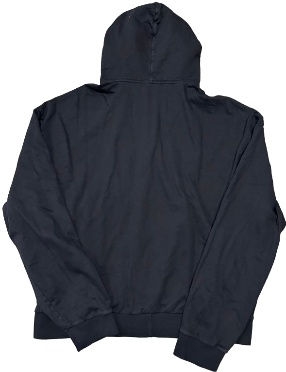 BOSSI 'RED/GREY' CLASSIC LOGO RHINESTONE ZIP-UP HOODIE