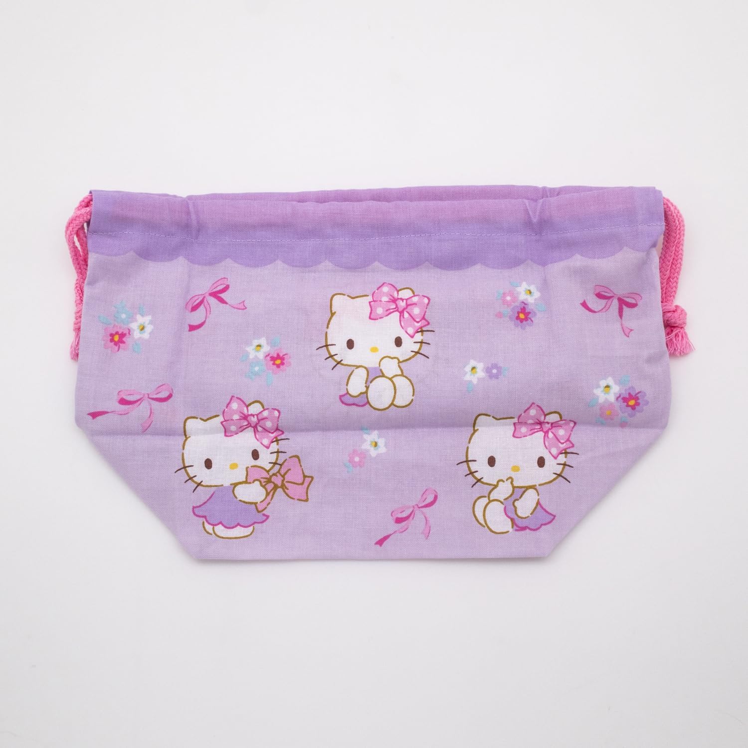 Hello Kitty Ribbon Drawstring Lunch Bag KB 1