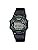 Casio W-220H Standard Digital Watch, Waterproof, Lightweight, Thin, Simple, Easy Operation, Auto Light, Alarm, Timer, Stopwatch, Target Time, Boys Sizes, Small, Small, black/green