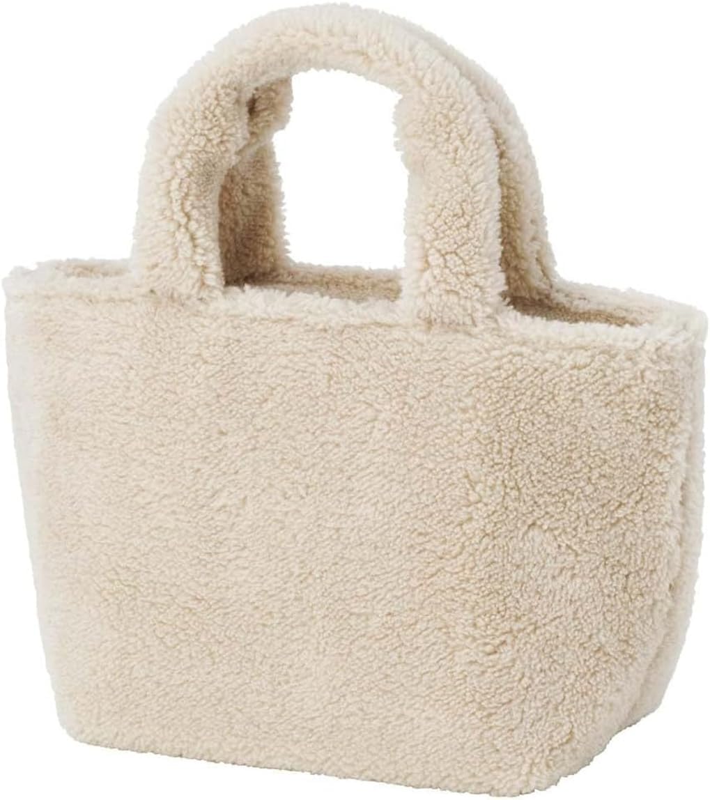 Skater KBOB2-A Boa Fabric, Cold Insulation, Lunch Bag, 11.8 x 4.7 x 7.1 inches (30 x 12 x 18 cm), Stylish, Lunch Bag, Cute, Fluffy Fabric, Large, Adult, Kids, Sanrio Hello Kitty