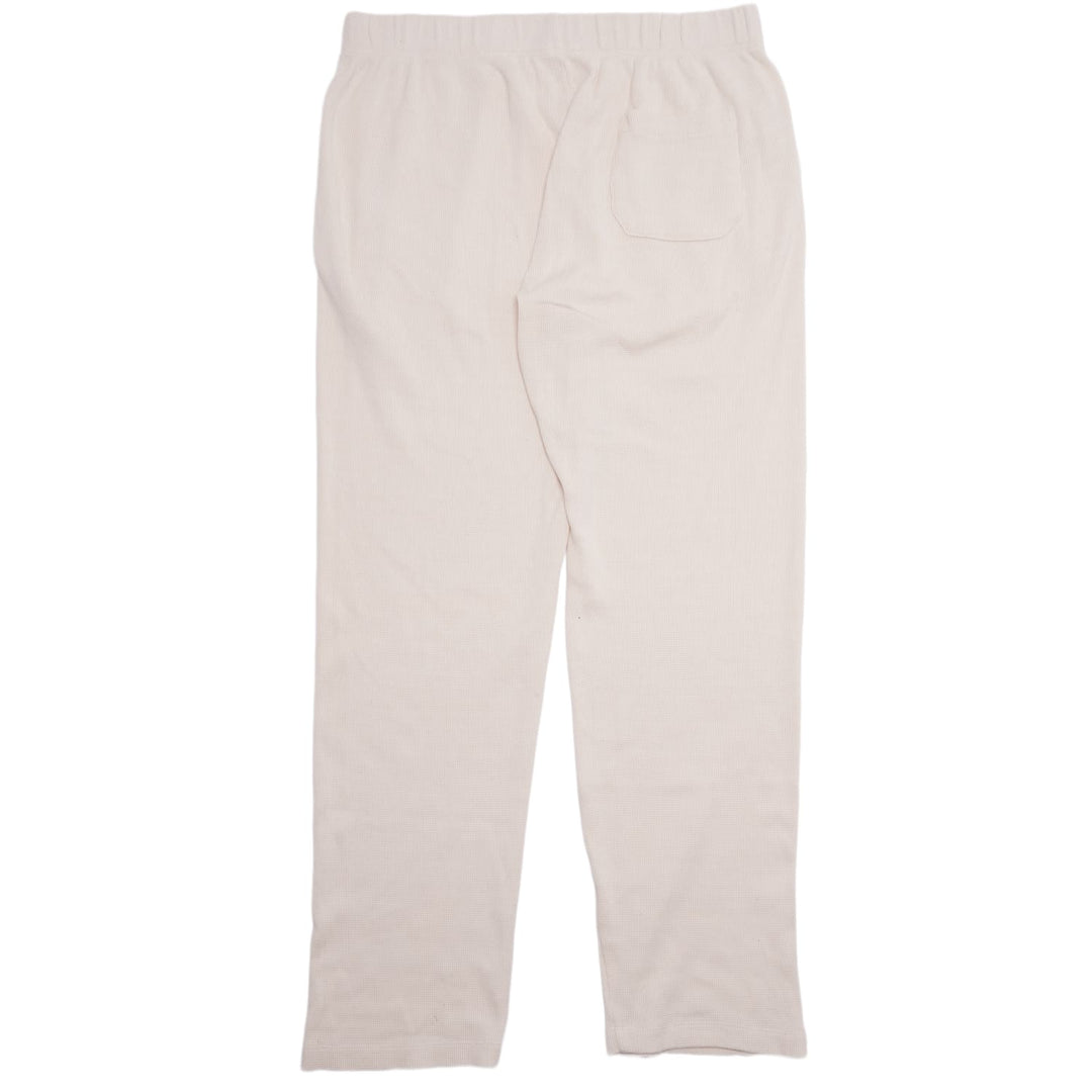 CHROME HEARTS 'CREAM' WAFFLE THERMAL PANTS